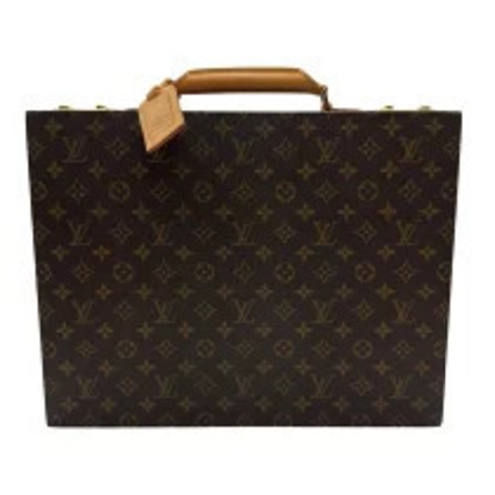Louis Vuitton Crusher Brown Monogram Leather Trunk